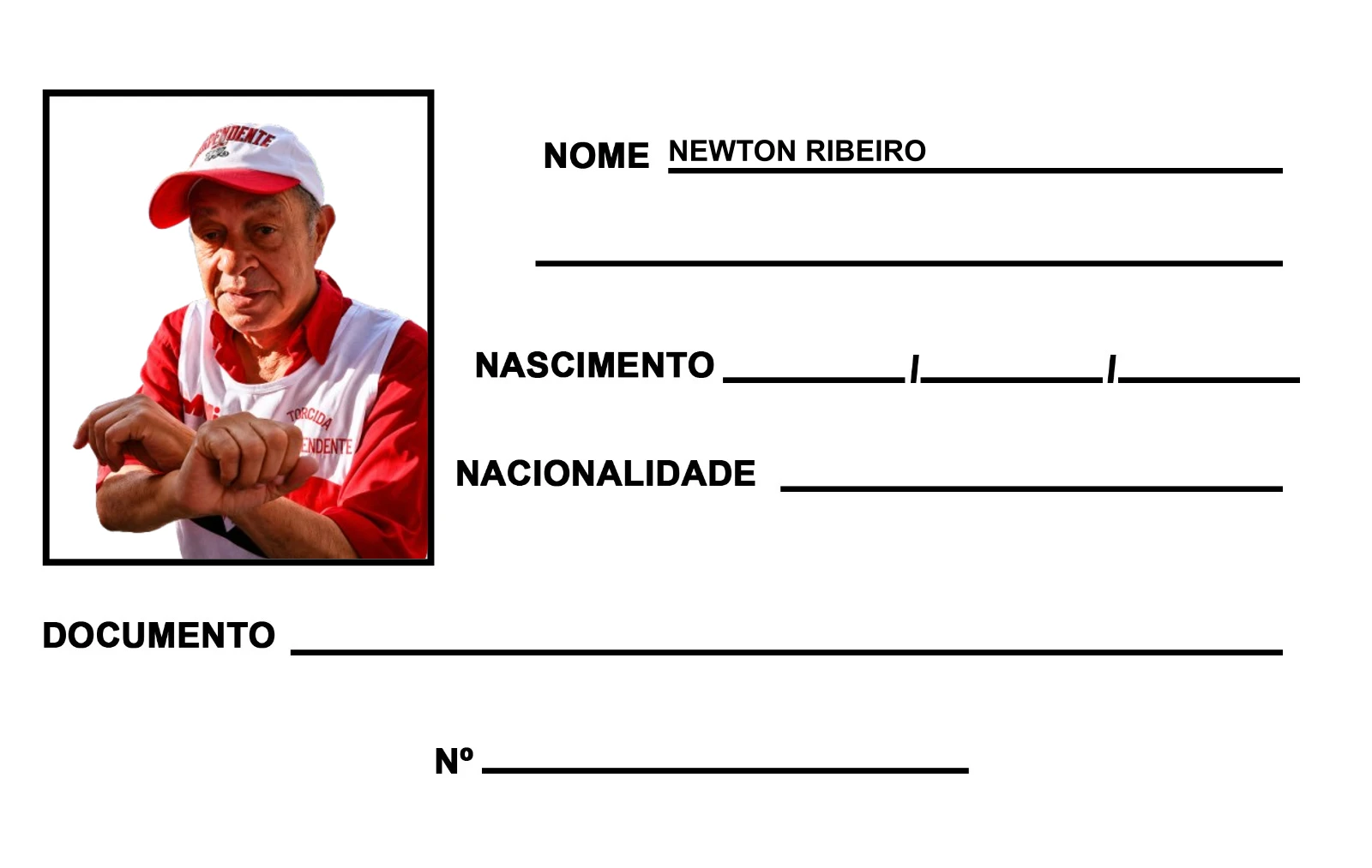 Carteirinha Torcida Independente — Verso